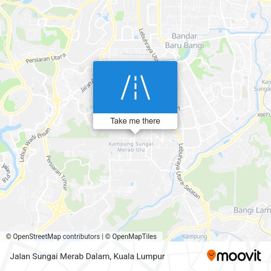 Peta Jalan Sungai Merab Dalam
