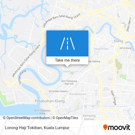 Lorong Haji Tokiban map