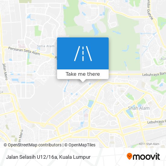 Jalan Selasih U12/16a map
