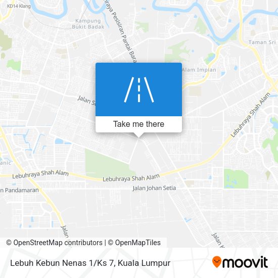 Lebuh Kebun Nenas 1/Ks 7 map