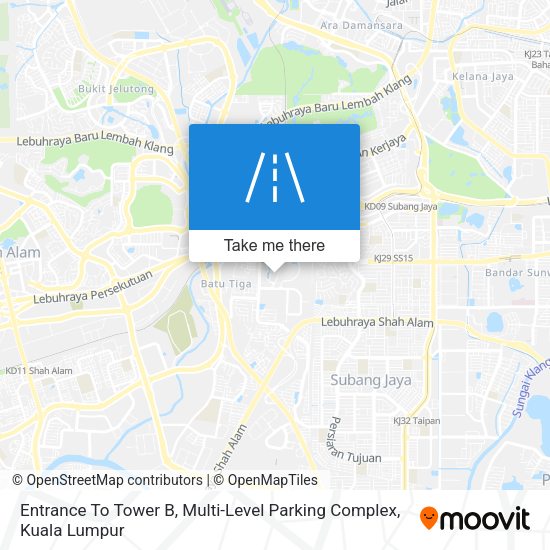 Entrance To Tower B, Multi-Level Parking Complex map