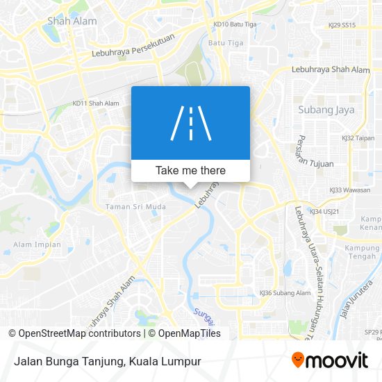 Peta Jalan Bunga Tanjung