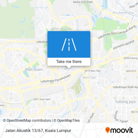 Jalan Akuatik 13/67 map