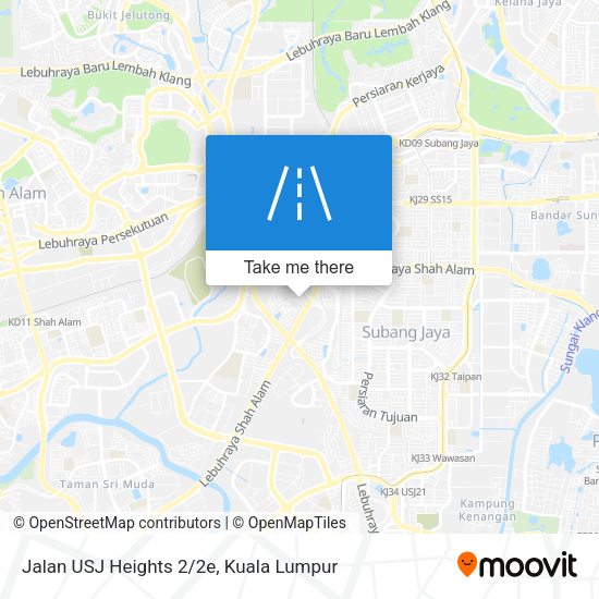 Jalan USJ Heights 2/2e map