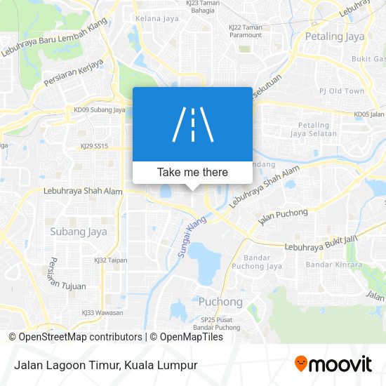 Jalan Lagoon Timur map