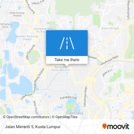 Peta Jalan Meranti 5
