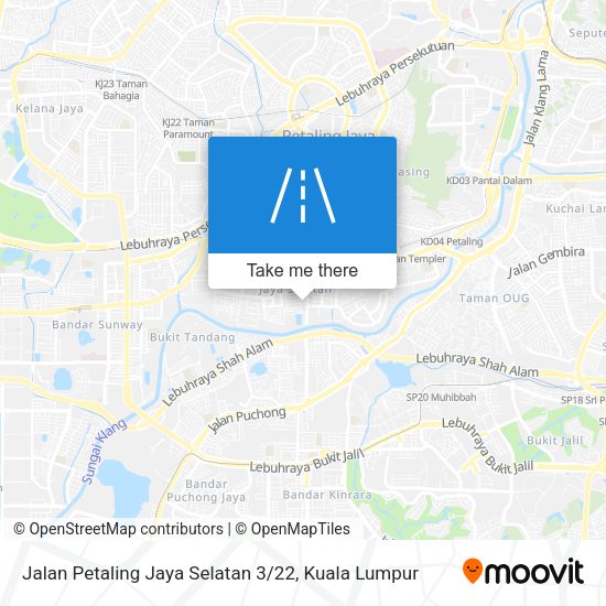 Peta Jalan Petaling Jaya Selatan 3 / 22