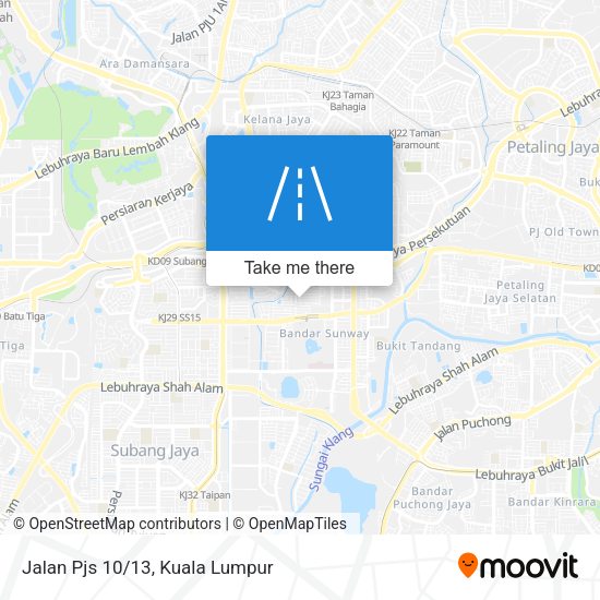 Peta Jalan Pjs 10/13