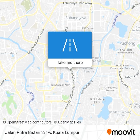 Peta Jalan Putra Bistari 2/1w
