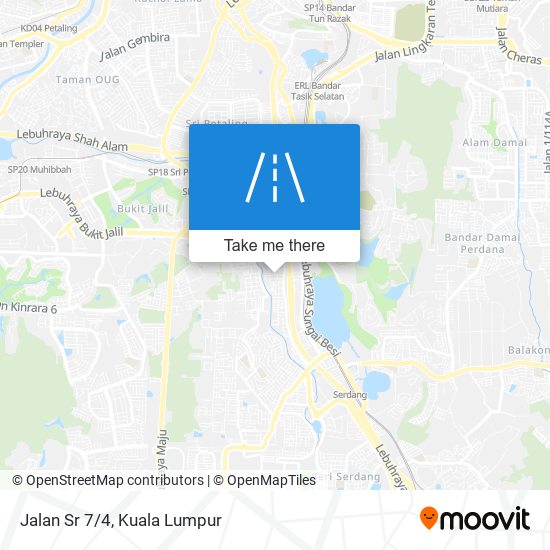 Jalan Sr 7/4 map