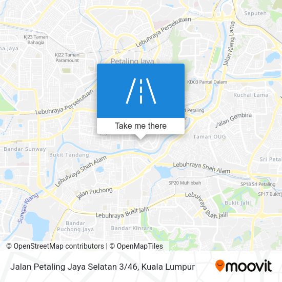 Jalan Petaling Jaya Selatan 3 / 46 map