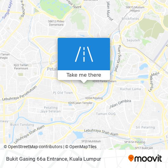 Bukit Gasing 66a Entrance map