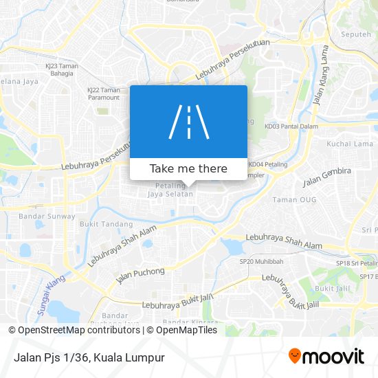 Jalan Pjs 1/36 map