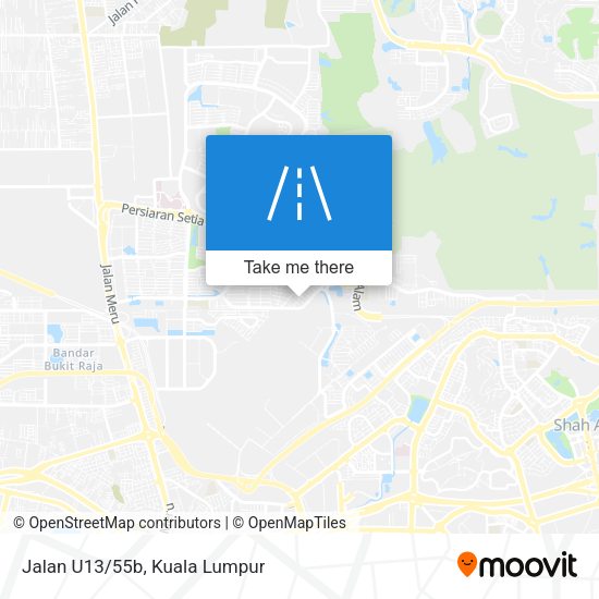 Peta Jalan U13/55b