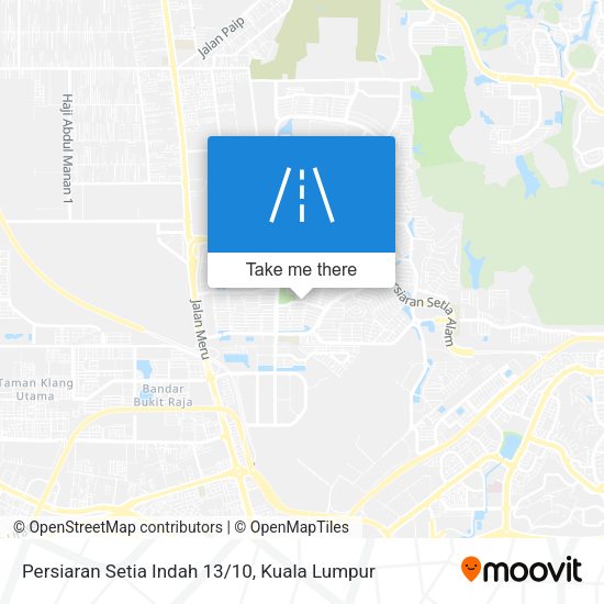 Peta Persiaran Setia Indah 13/10