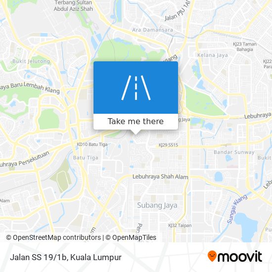 Jalan SS 19/1b map