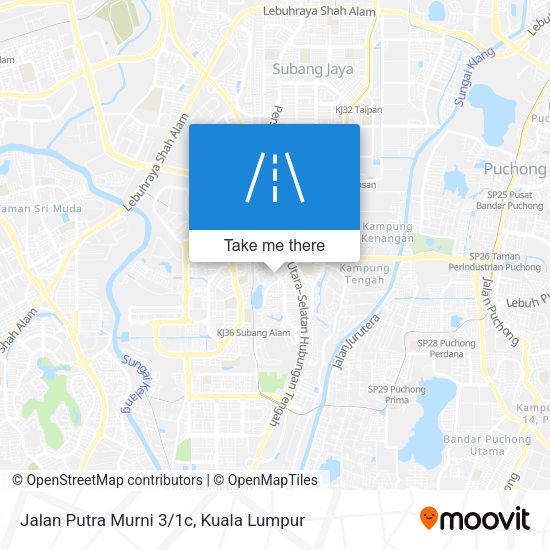 Jalan Putra Murni 3/1c map
