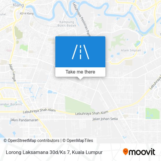 Peta Lorong Laksamana 30d/Ks 7