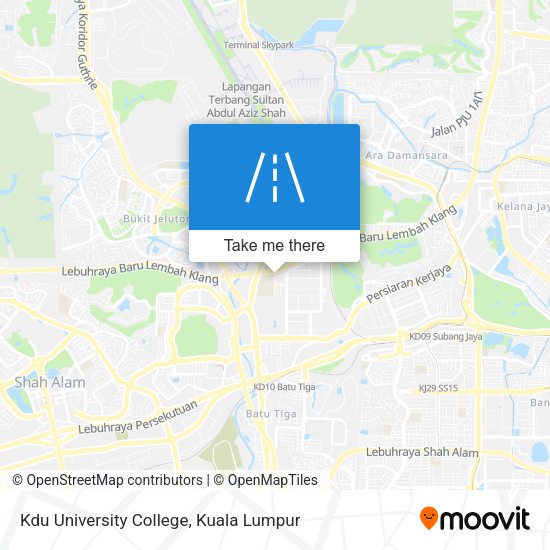 Kdu University College map