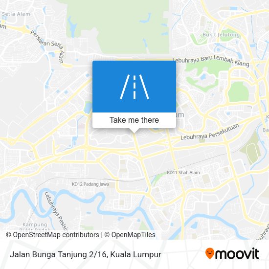 Peta Jalan Bunga Tanjung 2/16