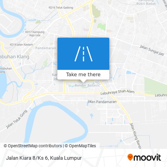 Peta Jalan Kiara 8/Ks 6