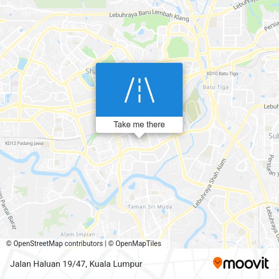 Jalan Haluan 19/47 map