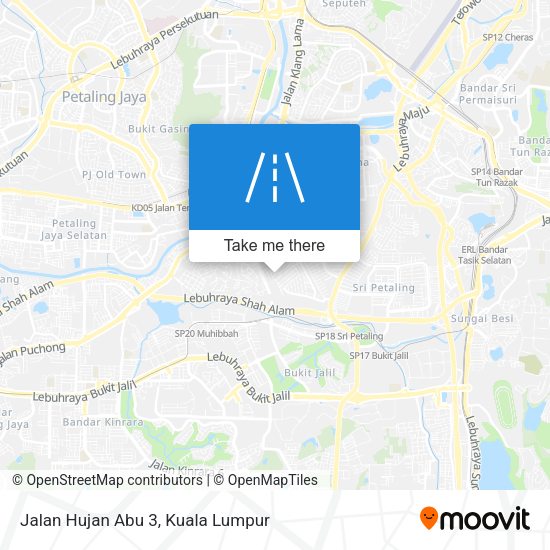 Jalan Hujan Abu 3 map