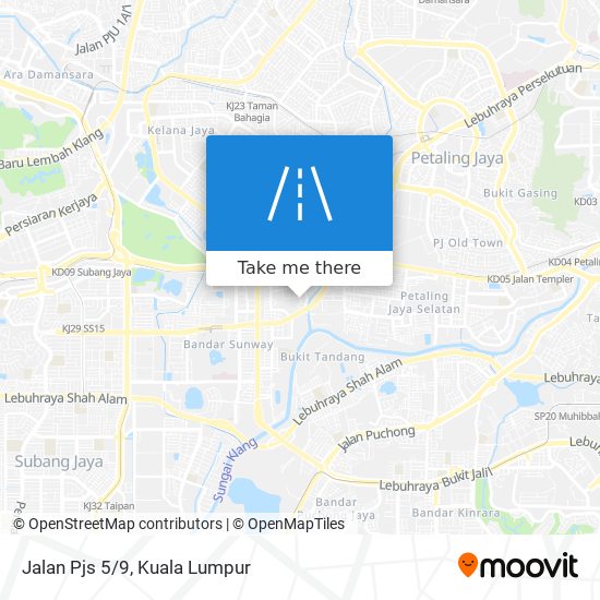 Jalan Pjs 5/9 map