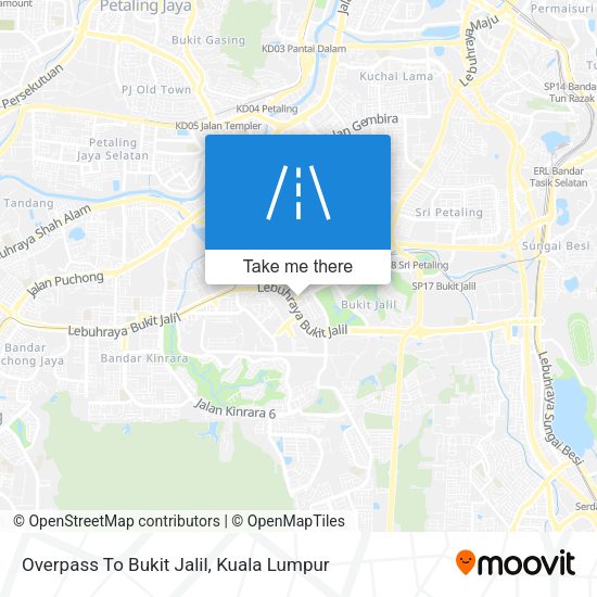 Overpass To Bukit Jalil map