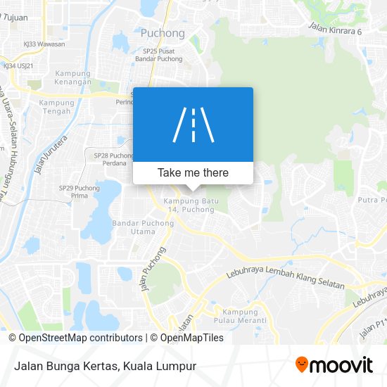 Jalan Bunga Kertas map