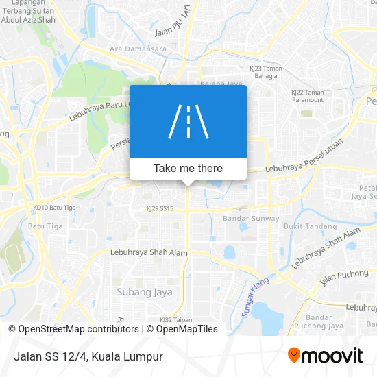 Jalan SS 12/4 map