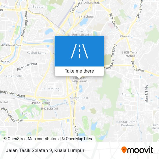 Peta Jalan Tasik Selatan 9