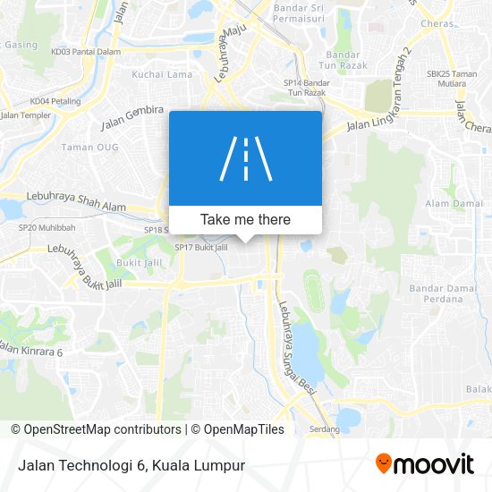 Jalan Technologi 6 map