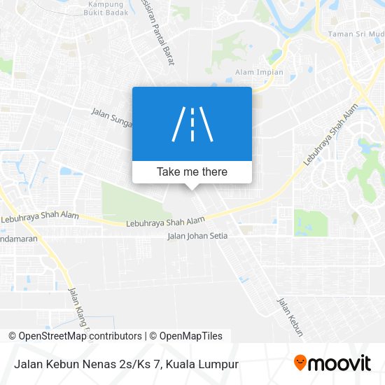 Jalan Kebun Nenas 2s/Ks 7 map