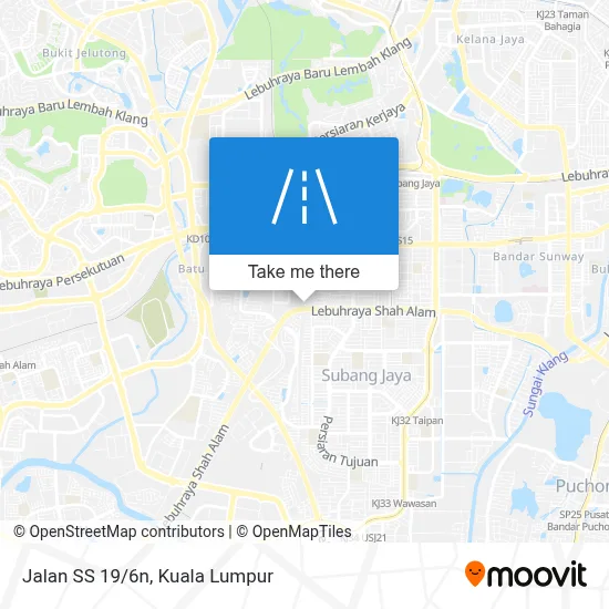 Jalan SS 19/6n map
