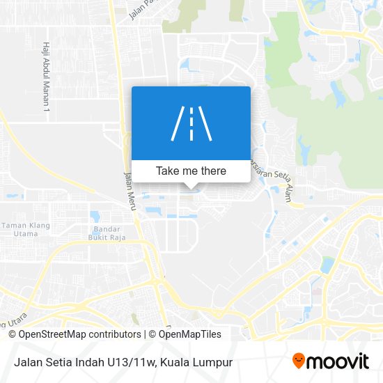 Peta Jalan Setia Indah U13/11w