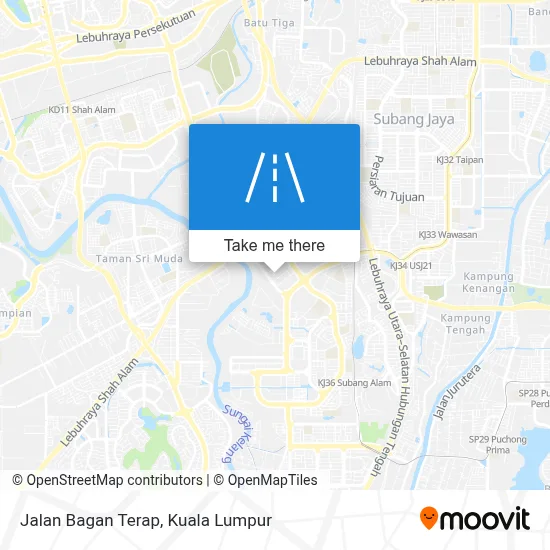 Jalan Bagan Terap map