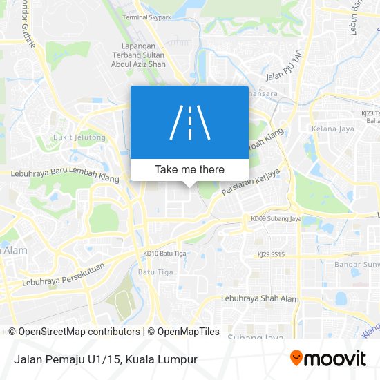 Peta Jalan Pemaju U1/15