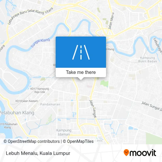 Lebuh Menalu map