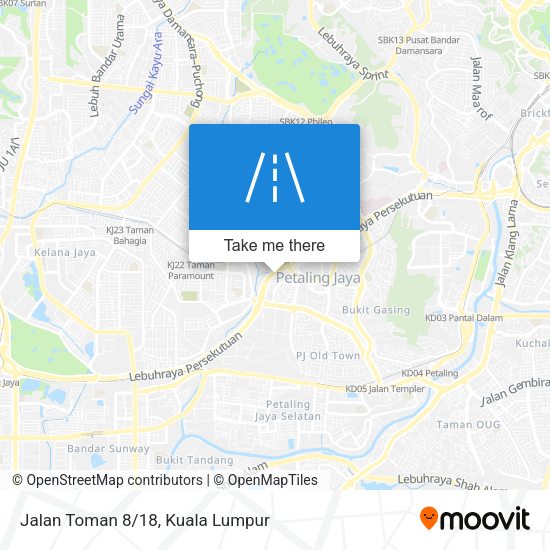 Peta Jalan Toman 8/18