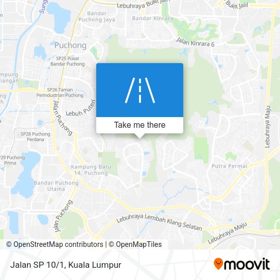 Jalan SP 10/1 map