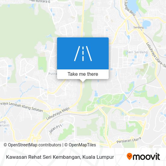 Peta Kawasan Rehat Seri Kembangan