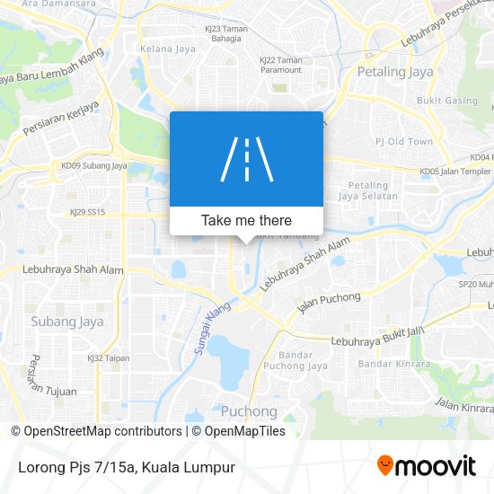 Lorong Pjs 7/15a map