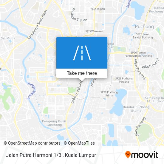 Jalan Putra Harmoni 1/3i map