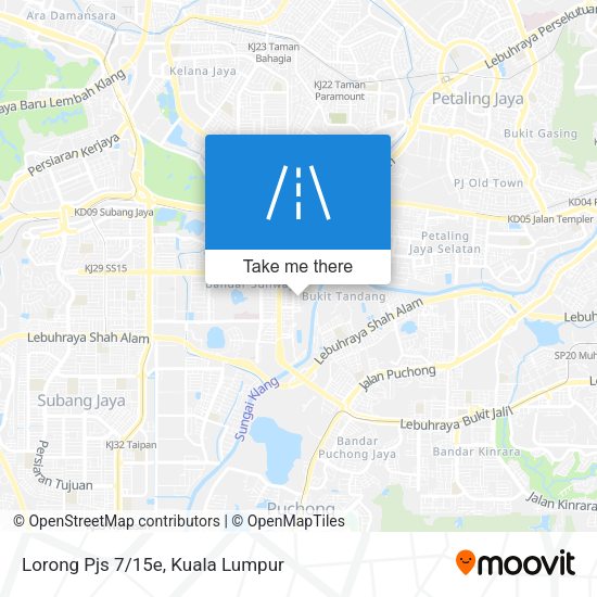 Peta Lorong Pjs 7/15e