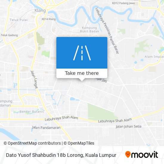 Peta Dato Yusof Shahbudin 18b Lorong