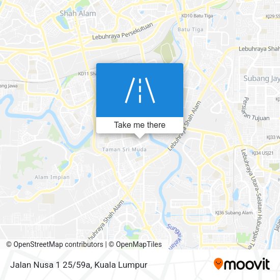 Jalan Nusa 1 25/59a map