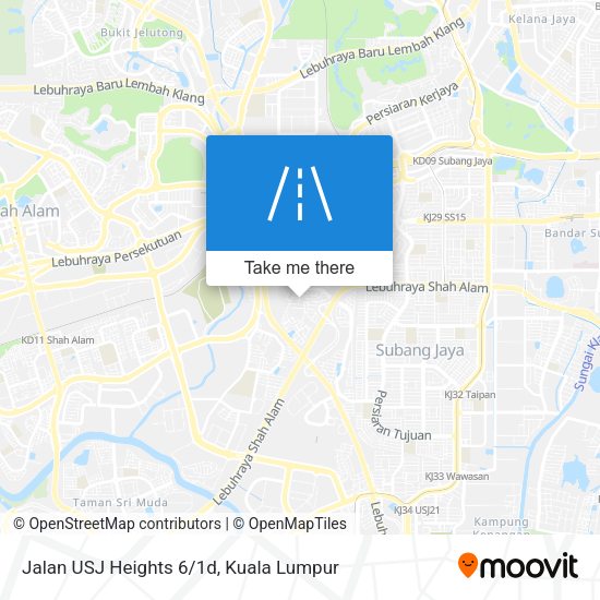 Jalan USJ Heights 6/1d map