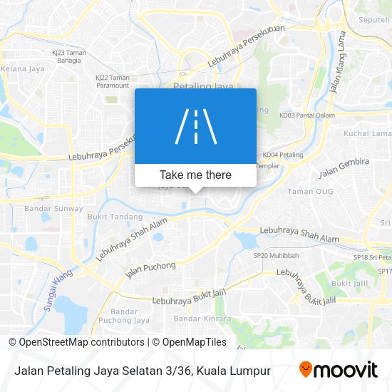 Jalan Petaling Jaya Selatan 3 / 36 map
