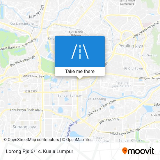 Lorong Pjs 6/1c map